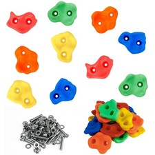 C CRYSTAL LEMON Rock Climbing Holds for Kids, 10 Colorful Rock Wall Climbing ...