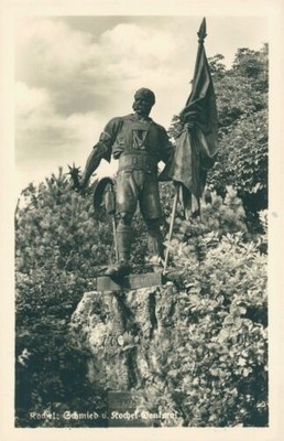 Postcard Blacksmith and Kochel Monument (No.9244)