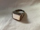 VINTAGE STERLING SILVER RING MOONSTONE SETTING 925