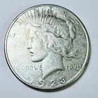 1923-S PEACE SILVER DOLLAR- 90% SILVER - VF VERY FINE DETAILS #9573
