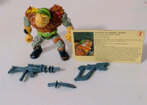 General Traag Complete Vintage TMNT Figure With File Card