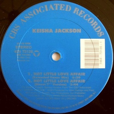 Keisha Jackson - Hot Little Love Affair (12'')