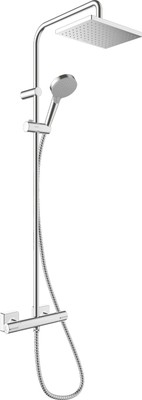 hansgrohe Vernis Shape Duschsystem 230 1 Strahlart mit Thermostat, 26286000,