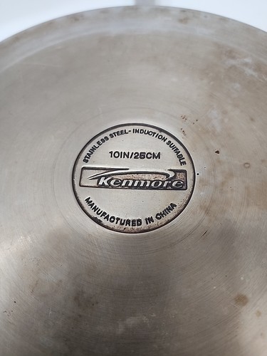 Kenmore Stainless Induction Suitable Copper Set 10" & 8" Pans Vintage Heavy Duty - Picture 6 of 6
