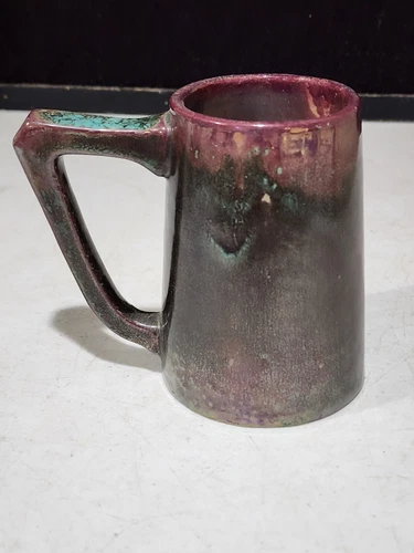 Vintage French Flamed Sandstone Mug Stein - Cyterre Rambervillers Unis France