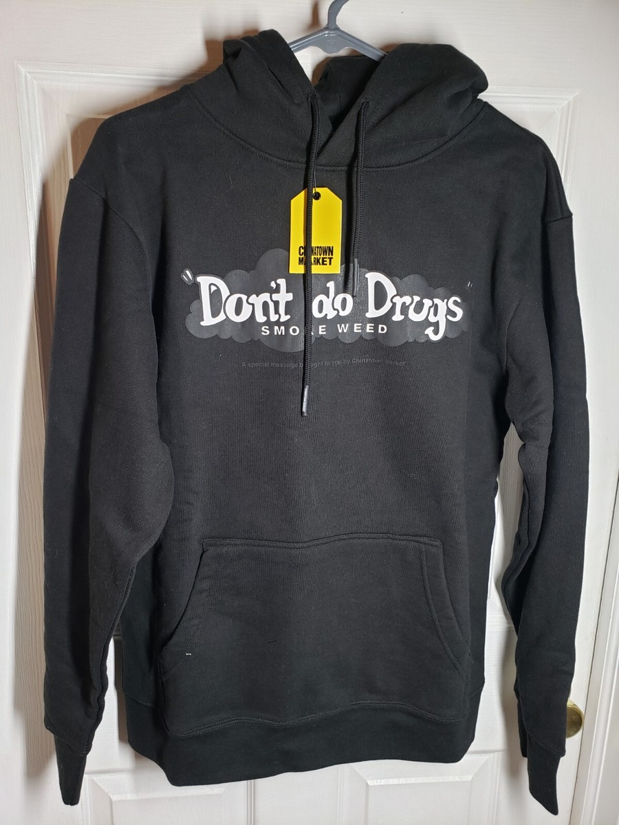 NWT Chinatown Market Message Hoodie Mens Size Small Don’t Do Drugs