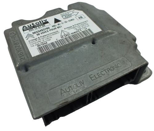 Citroen C4 2.0 HDi SRS Steuergerät Sensor Modul 603726100 / 9653493780