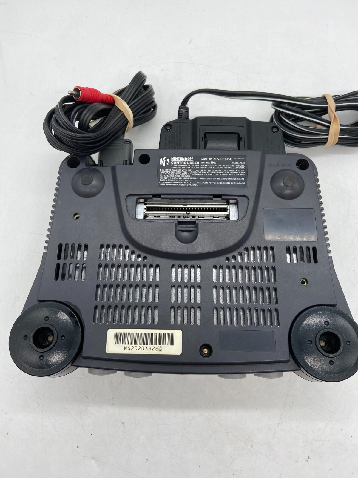 N64 Nintendo 64 Console With OEM Controller/Cables Tested Free Shipping