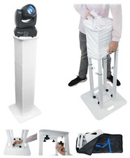 Rockville Rock Beam DC Club Stage Moving Head Light Portable White Totem Stand