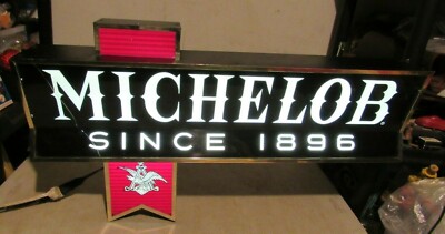 MICHELOB 木製バレル型壁掛けサイン Large Vintage Michelob Beer Lighted Sign Figural HTF Bar Pub Light