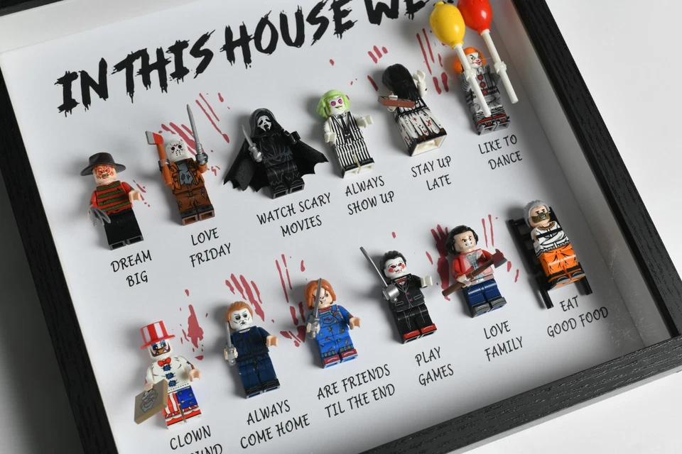 Quadro de presente de terror In This House We… | Filme de terror de Halloween presente personalizado 12 - Imagem 2 de 4