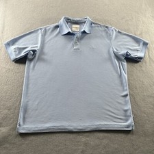 Tommy Bahama Polo Shirt Mens Size L Blue Pique Modal Performance Stretch Golf