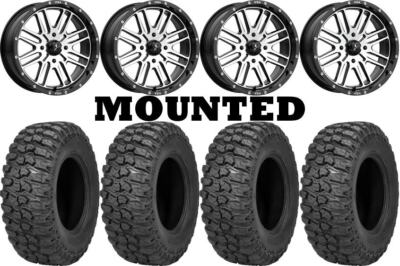 Kit 4 Sedona Trail Saw 2.0 Tires 30x10-14 on MSA M38 Brute Machined Wheels 1KXP