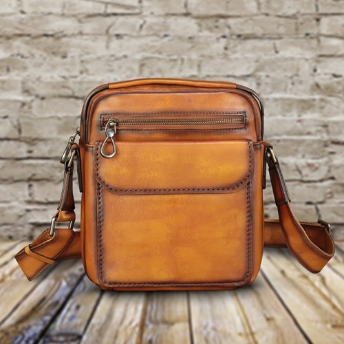 Genuine Leather Purse and Shoulder Bag for Men Fashion Leather Messenger Bag - Picture 6 of 16