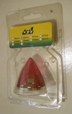 TY1 INOVA SPINNER 45MM DIA CLEAR PINK / ALUMINUM BACK PLATE FOR RC AIRCRAFT