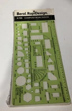 Berol RapiDesign Template - Computer Work Station R-700 1/4"