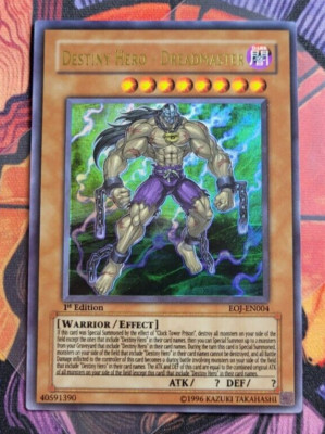 Destiny Hero - Dreadmaster EOJ-EN004 Ultra Rare 1st UDE	Yugioh Card English