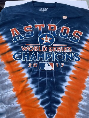 Liquid Blue Houston Astros Championship T-Shirt New 2XL￼