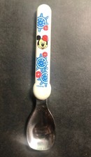 Vintage Evenflo Disney Stainless Steel Spoon / Mickey Mouse / 5 1/4" Used