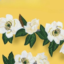 UK STOCK 1X Flower Embroidered Applique Sewing Accessories DIY Patch for Clothes