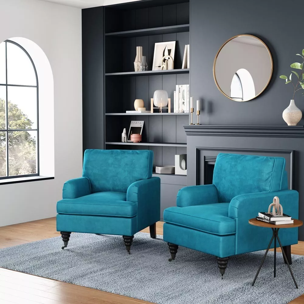 Green velvet tub sale chair