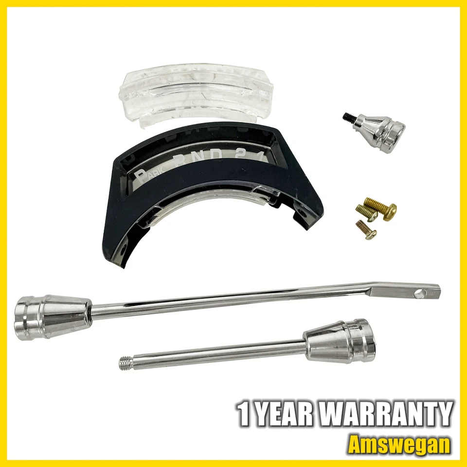 Columna de dirección inclinable de cambio automático de columna de 32" con adaptador de rueda cromado y llave Foto 2 de 4