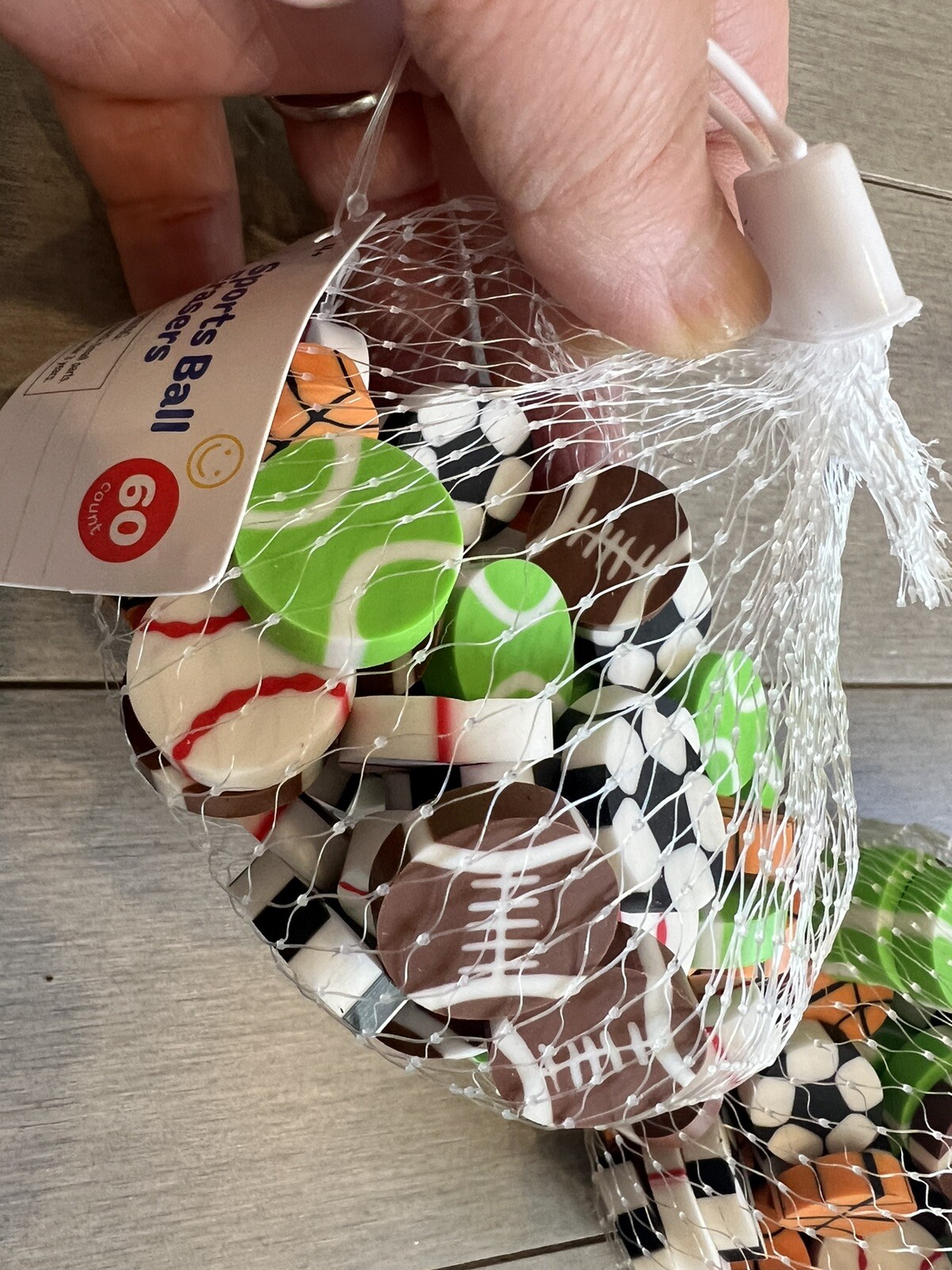 Sports Ball Erasers lot of 120 2 Packs Of 60 Target Bullseye Reward