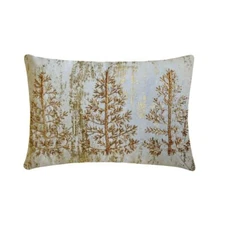 Gold Gold Christmas Decor Lumbar Pillow Cover Velvet Pillowcase- Glitz Gold Tree