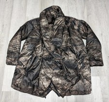 Rundholz Black Label Puffer Coat Down Walnut Print Camo Adult Sz S Oversized
