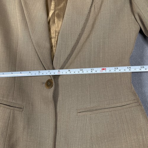 Vintage Giorgio Armani Le Collezioni Damen Blazer Jacke Ein Knopf Hellbraun Braun - Bild 10 von 13