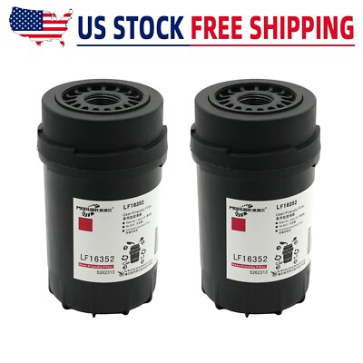 2pcs LF16352 New Oil Filter Lube Filter Fit Fleetguard Cummins ISF QSF2.8 Foton