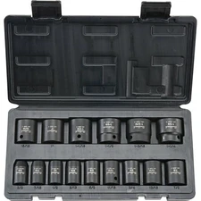 15pc Blackhawk By Proto 1/2" Drive Impact Socket Set SAE 3/8" - 1-1/4" UW-1615S