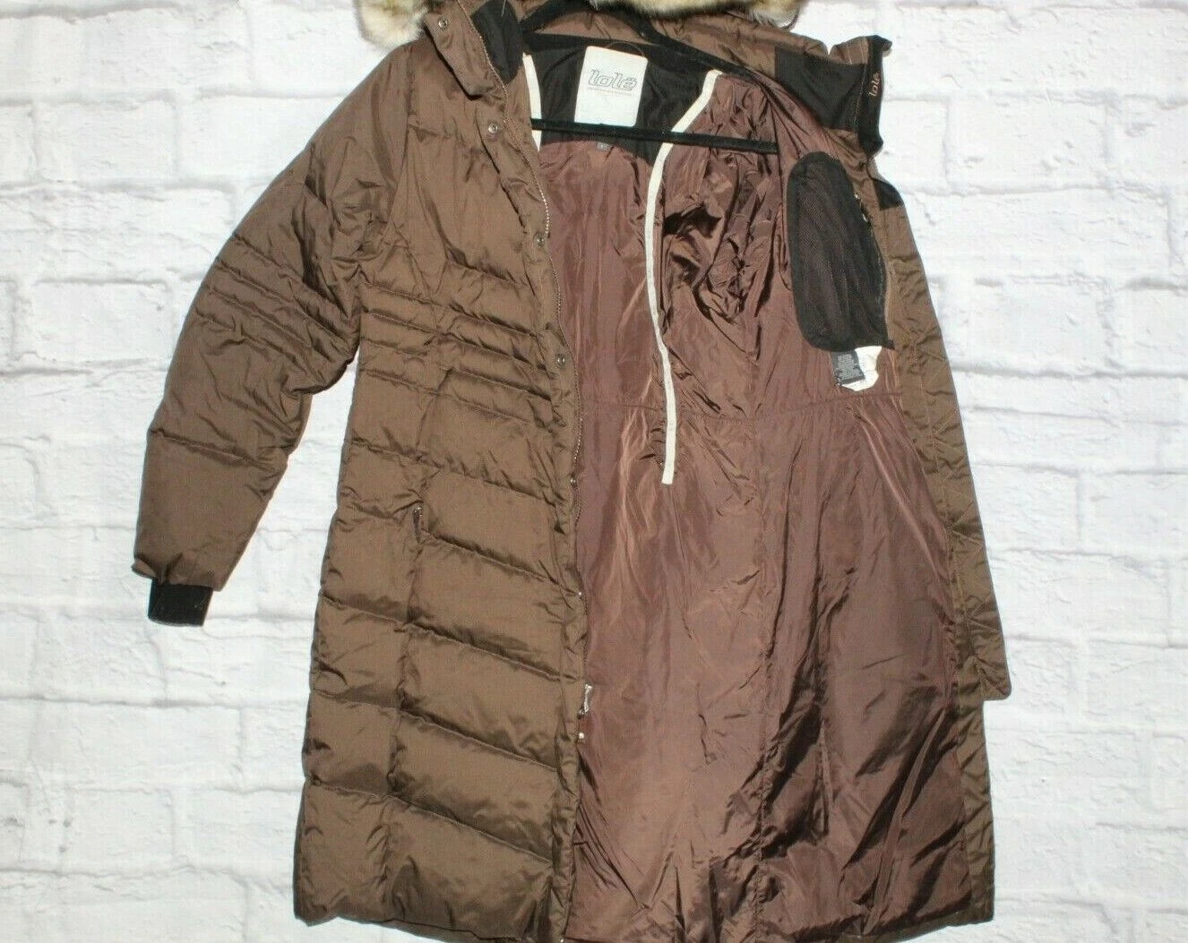 lole detachable hood lined down winter jacket