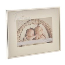 Baby 6  x 4  Photo Frame Bambino Silver-plated Unisex - Twins