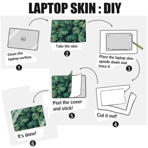Sticker Type 15inch Laptop Stickers Skins for Macbook/HP/Dell/Lenovo/Acer - Afbeelding 5 van 19