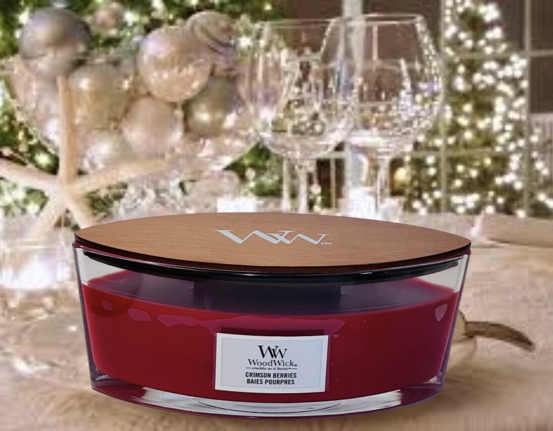 WoodWick Candle (Set Of 2). Ellipse Crimson Berries (European) eBay