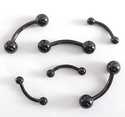Piercing Banane Bananabell Titan schwarz DEUTSCHE PIERCINGMANUFAKTUR Lippe Intim