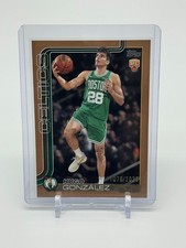 2025-26 Topps Hugo Gonzalez Rookie Card Gold /2025 Boston Celtics
