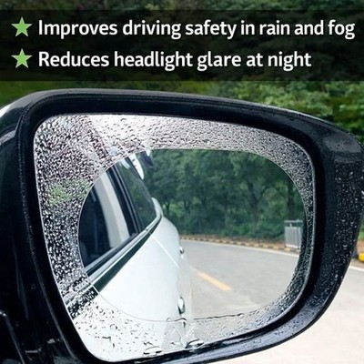 Car Rear View Mirror Rainproof Anti Fog Sticker Anti Glare Clear Film