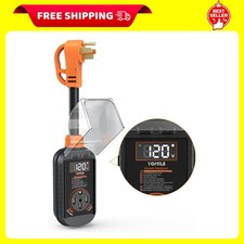 50 Amp RV Surge Protector 12800 Joules Waterproof RV Adapter for Camper