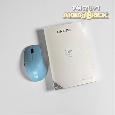 【美品】VAXEE x NINJUTSO SORA ブルーWireless 4K VAXEE x NINJUTSO SORA Wireless 4K Lightweight Gaming Mouse Blue