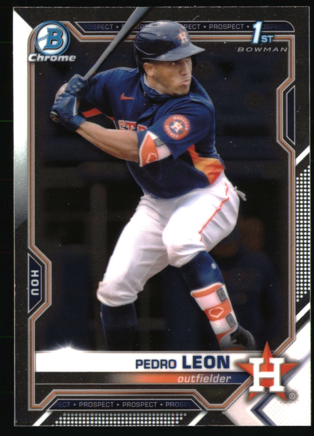 2021 Bowman Chrome Chrome Pedro Leon 1st Bowman #BCP-189 Houston Astros