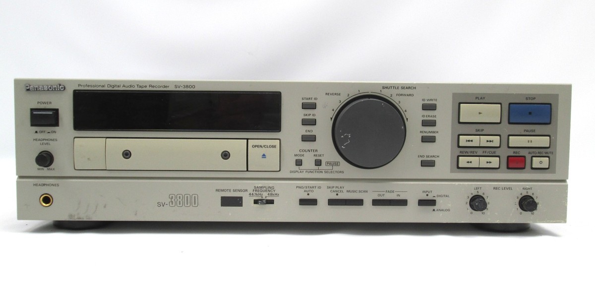 テクニクス、dat，sv−7650 Panasonic SV-3800 DAT Deck Digital Audio Tape Recorder FULLY