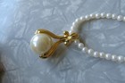 Lot of 3 Vintage Avon Necklaces Gold Tone Ball Bead Faux Pearl Pendants Signed — photo 4