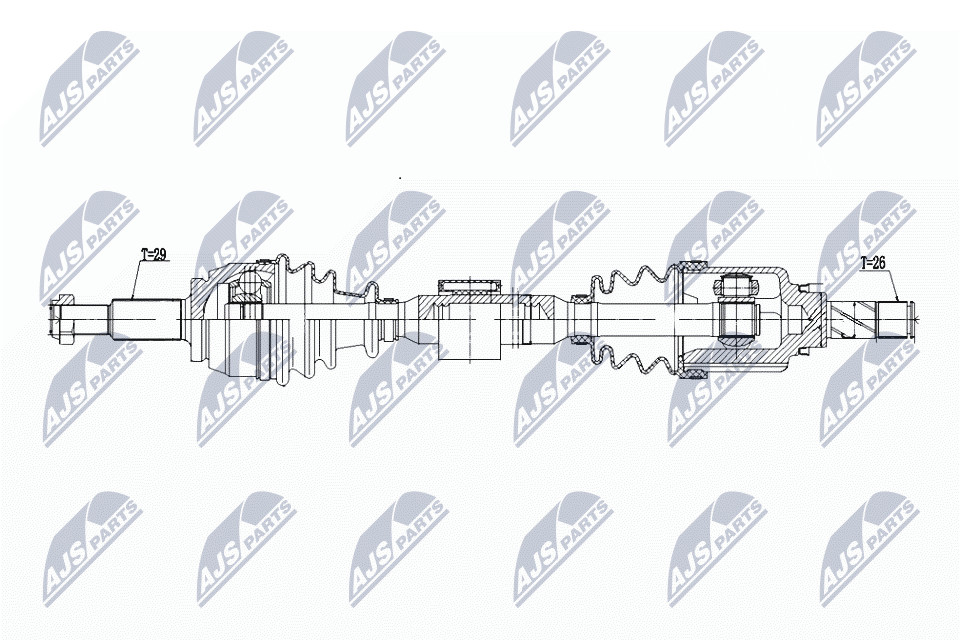 N.T.Y. NPW-RE-197.NTY Drive Shaft for RENAULT