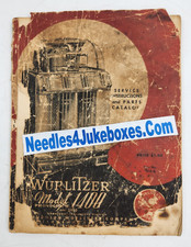 Original Wurlitzer Jukebox Model 1400/1450 Service Parts Manual