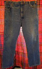 Wrangler men's Straight Cut Made in USA Blue Jeans 42x30 "Read"