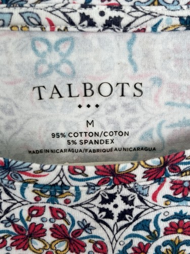 Talbots Women’s SZ M Mandala Print Long Sleeve T-shirt Tee Shirt Top - Picture 3 of 4