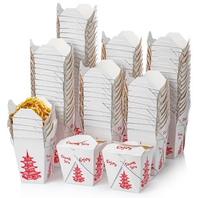 Nitial 150 Pcs 8 oz Chinese Take out Boxes Pagoda Take out Food Container Dis...