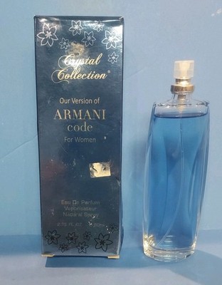 Crystal Collection Imitation Women's Perfume 2.75 oz ARMANI CODE No Cap